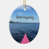 kerstversiering "Gone Kayaking" Keramisch Ornament (Rechts)