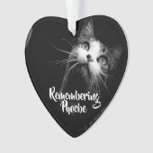 Kerstversiering Herdenking van je kat Ornament (voorkant)