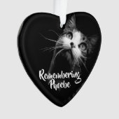 Kerstversiering Herdenking van je kat Ornament (voorkant)