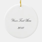 kerstversiering in Damask Keramisch Ornament (Achterkant)