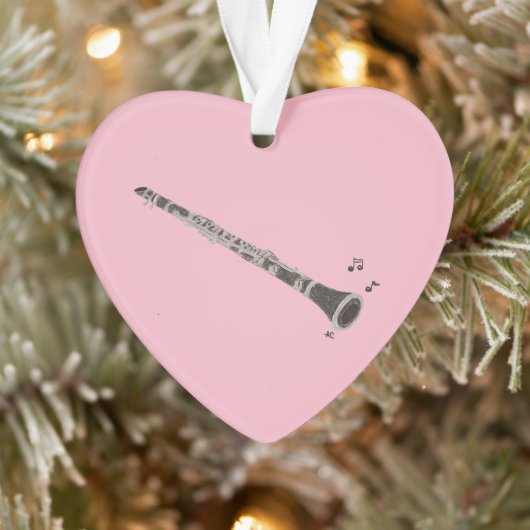 Kerstversiering in de vorm van een Clarinet Ornament (Boom)