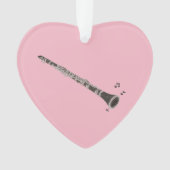 Kerstversiering in de vorm van een Clarinet Ornament (voorkant)