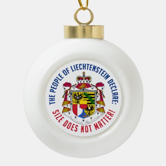 Kerstversiering in Liechtenstein Keramische Bal Ornament (Voorkant)