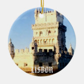 Kerstversiering in Lissabon Keramisch Ornament (Voorkant)