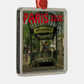 Kerstversiering in Parijs Metalen Ornament (Rechts)