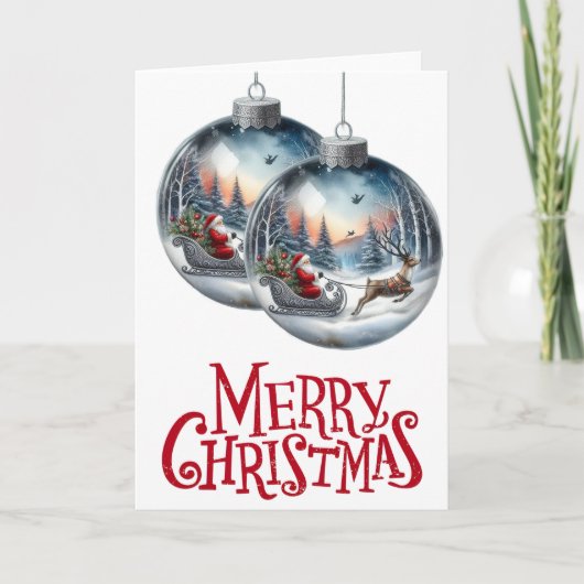 kerstversiering kaart (Voorkant)