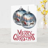 kerstversiering kaart (Gele Bloem)