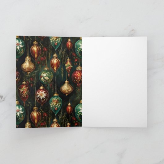 Kerstversiering Kaart (Binnen)