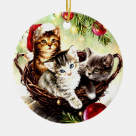 Kerstversiering - Kat Lover Keramisch Ornament