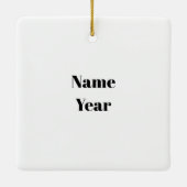 Kerstversiering Keramisch Ornament (Achterkant)