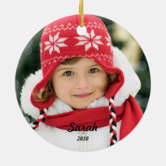 kerstversiering keramisch ornament (Achterkant)