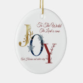 kerstversiering keramisch ornament (Rechts)