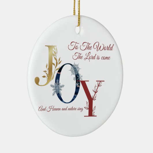 kerstversiering keramisch ornament (Rechts)