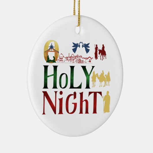 kerstversiering keramisch ornament (Rechts)