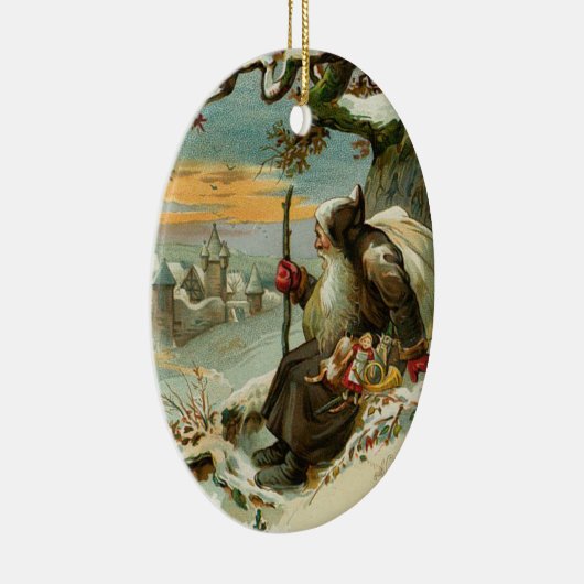 kerstversiering keramisch ornament (Rechts)