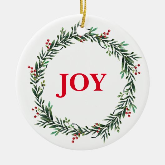 kerstversiering keramisch ornament (Voorkant)