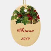  kerstversiering keramisch ornament (Achterkant)