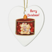 kerstversiering keramisch ornament (Links)