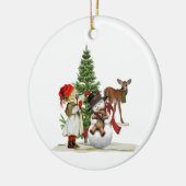 kerstversiering keramisch ornament (Links)