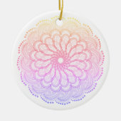 kerstversiering keramisch ornament (Voorkant)