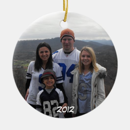 kerstversiering keramisch ornament (Voorkant)