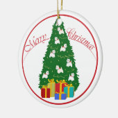 kerstversiering keramisch ornament (Links)