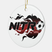 kerstversiering keramisch ornament (Links)