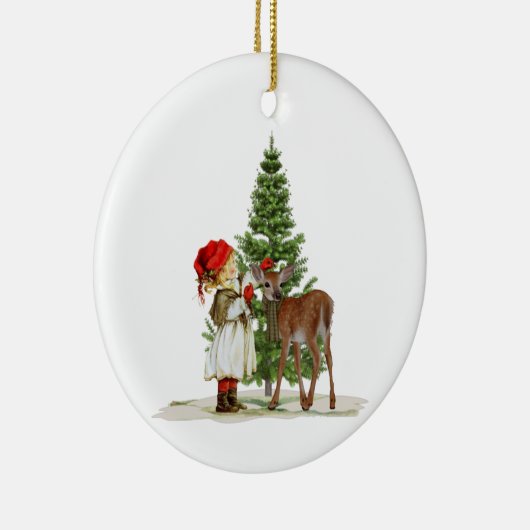 kerstversiering keramisch ornament (Rechts)