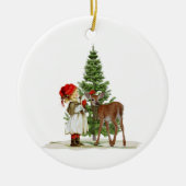 kerstversiering keramisch ornament (Voorkant)