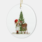 kerstversiering keramisch ornament (Links)