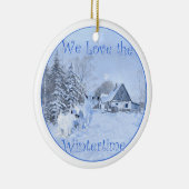 kerstversiering keramisch ornament (Rechts)