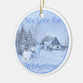 kerstversiering keramisch ornament (Links)