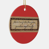 kerstversiering keramisch ornament (Rechts)