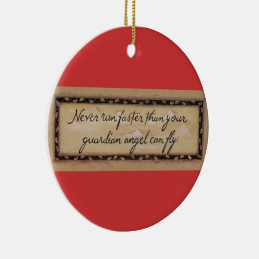 kerstversiering keramisch ornament (Rechts)