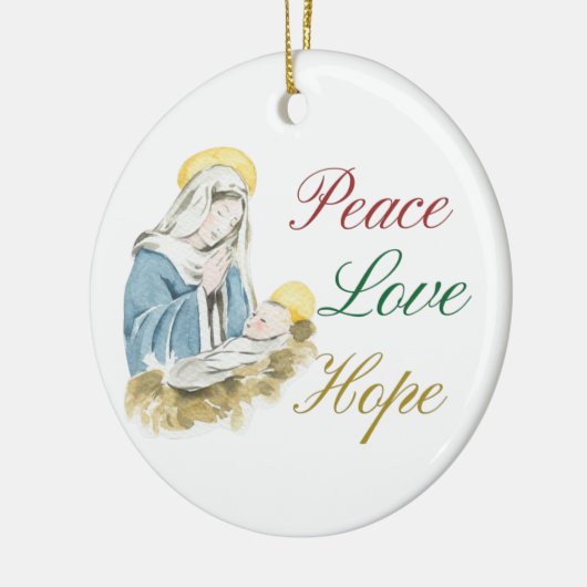 kerstversiering keramisch ornament (Links)