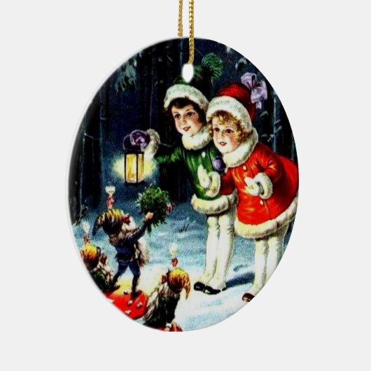 kerstversiering -  keramisch ornament (Rechts)