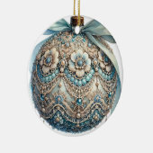 kerstversiering keramisch ornament (Rechts)