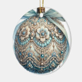 kerstversiering keramisch ornament (Links)