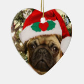 kerstversiering keramisch ornament (Rechts)