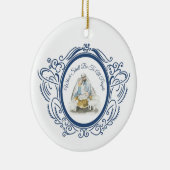 kerstversiering keramisch ornament (Rechts)