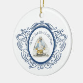 kerstversiering keramisch ornament (Links)