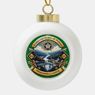 kerstversiering keramische bal ornament