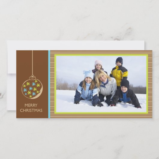 Kerstversiering - Kerstfotokaart Feestdagenkaart (Voorkant)