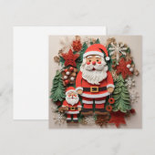 Kerstversiering kerstkaart (Voorkant / Achterkant)