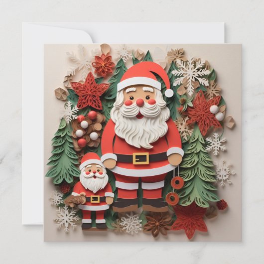 Kerstversiering kerstkaart (Voorkant)