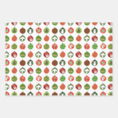 kerstversiering kerstvakantievariëteit inpakpapier vel (Voorkant)