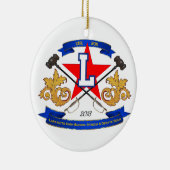 Kerstversiering Lafayette: Toespraak en debatteam Keramisch Ornament (Rechts)