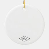 kerstversiering leraar keramisch ornament (Achterkant)