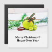 kerstversiering met bal en lint (Voorkant / Achterkant)