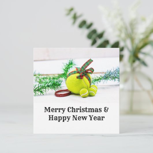 kerstversiering met bal en lint (Staand voorkant)